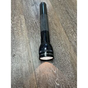 VINTAGE 13" Mag-Lite  D-Cell Police Style Heavy Duty Alloy Flashlight Works Flaw